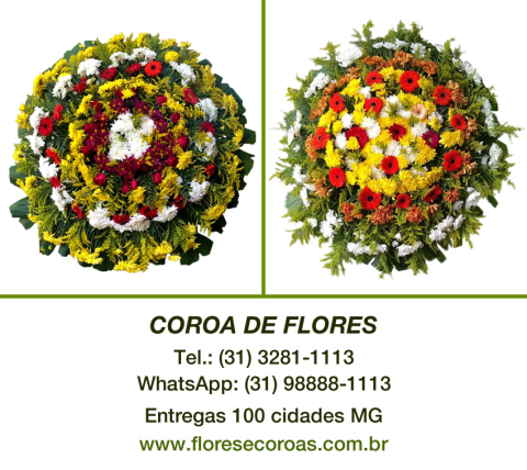 Coroa de flores Divinópolis floricultura entrega coroas Divinópolis MG